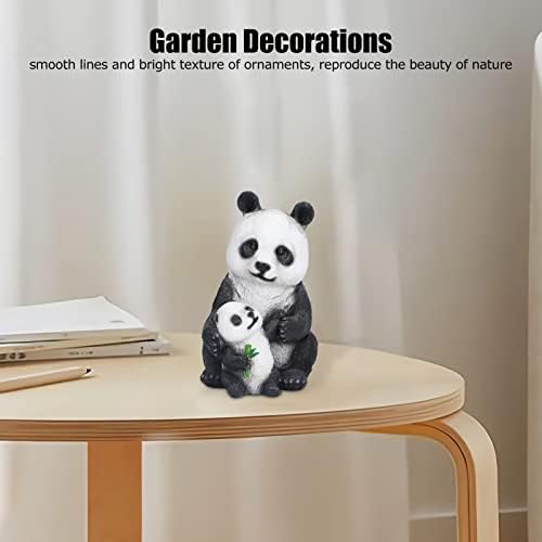 Cute Synthetic Resin Panda Garden Statue Decor