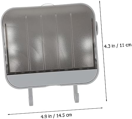 Holibanna 2 Hooks Wall Rack Toiletry Storage Bracket