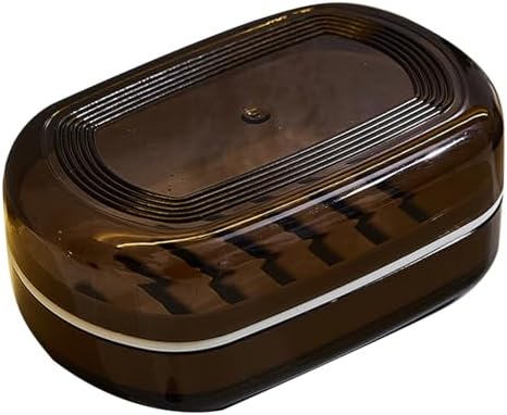 leasote Portable Soap Organizer with Drainage and Lid