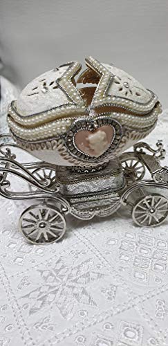 Handmade Faberge Style Princess Carriage Ornament