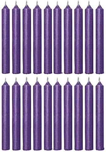 Biedermann Sons Purple Taper Candles 4-Inch 20-Count Box 1