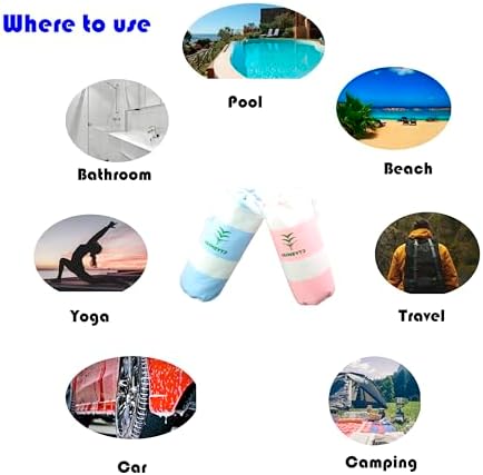 Bellque Microfiber Beach Towel - Quick Dry Super Soft