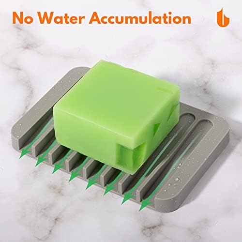 Urbanstrive Flexible Silicone Soap Holder for Bathroom Kitchen