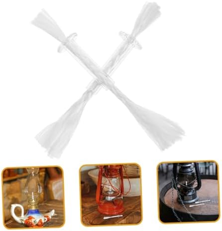 IMIKEYA 4pcs Fiberglass Candle Wicks Tube Holder
