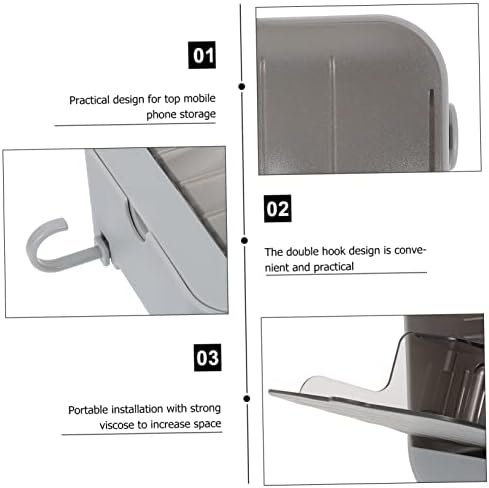 Happyyami 2 Hooks Wall Mount Soap Dish Holder