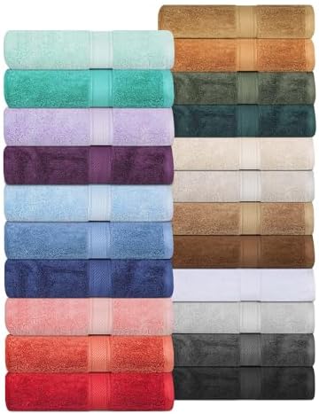 Superior Denim Blue Egyptian Cotton 6-Piece Towel Set
