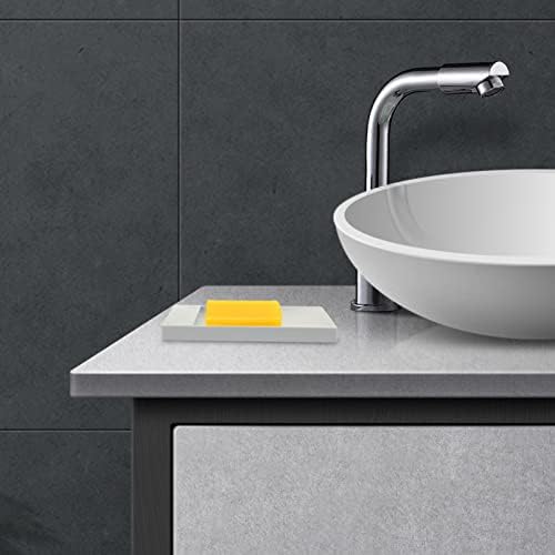 ARTIBETTER 2pcs Bar Soap Holder Grey Self Draining