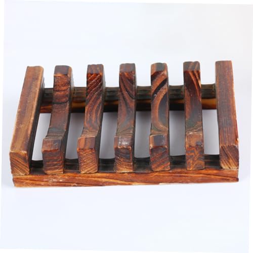 OUNONA Carbonized Soap Holder with Drainage