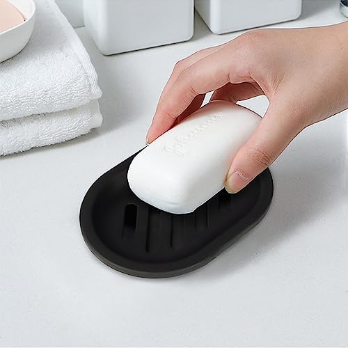 Topsky 4pcs Soap Dish with Drip Tray and Drain
