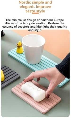 Water Absorbent Diatomite Coasters for Bathroom and Kitchen