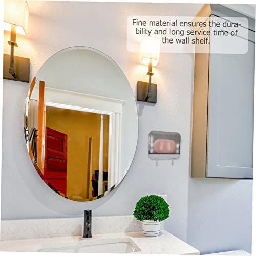 MAGICLULU 2 Hook Wall Mount Soap Dish for Bathroom and Kitchen
