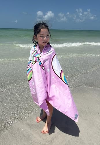 Kids Beach Towel with Game Print - Unicorn Fun Design