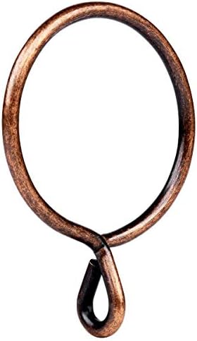 Curtain Rings with Eyelet - Set of 28 Coffee