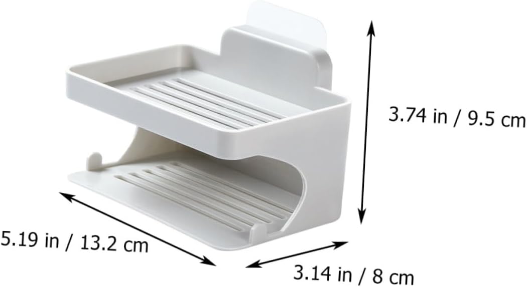 FOYTOKI Double Layer Soap Holder for Bathroom and Kitchen