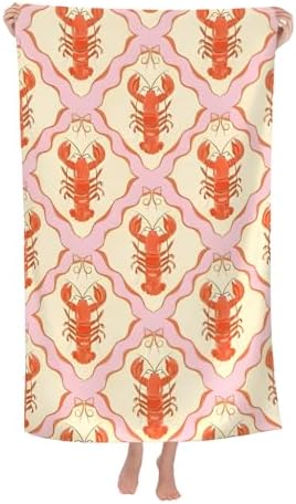 Lobster Fluffy Oversized Beach Towel 32x64 Inch