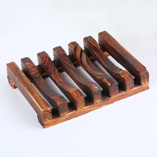ETHZZLE Carbonized Soap Dish Holder for Kitchen Bathroom