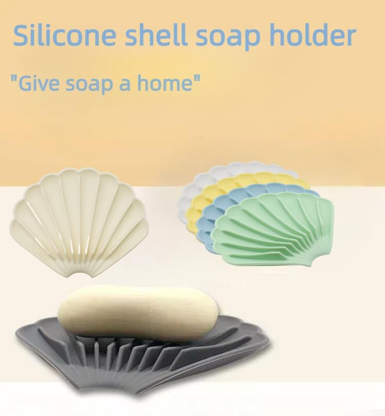 Self-Draining Silicone Soap Box with Anti-Slip Design