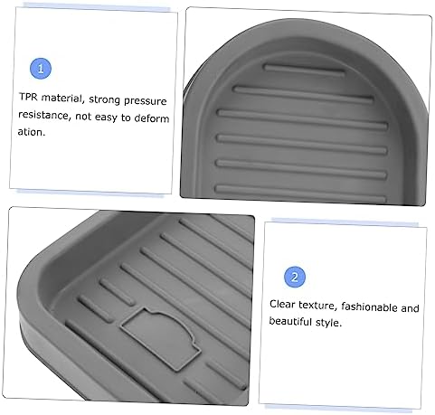 Alipis Drain Box Storage Mat for Sink TPR Soap Dish Holder