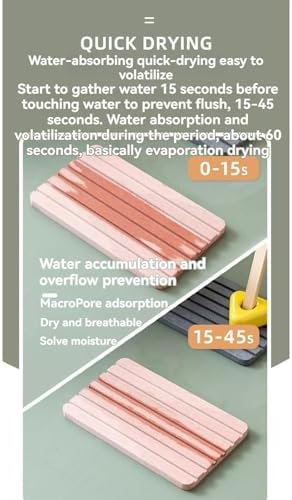 Water Absorbent Diatomite Coasters for Bathroom and Kitchen