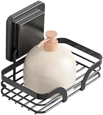 Suction Soap Holder with Hooks - No Drill Wall Mount