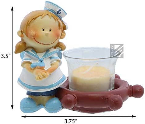 LiShay Sailor Kids Votive Candle Holder - Girl