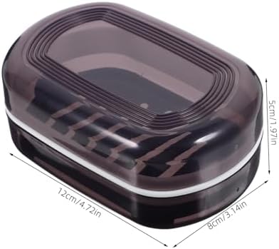STOBAZA Leakproof Travel Soap Dish with Lid for Camping and Bathroom