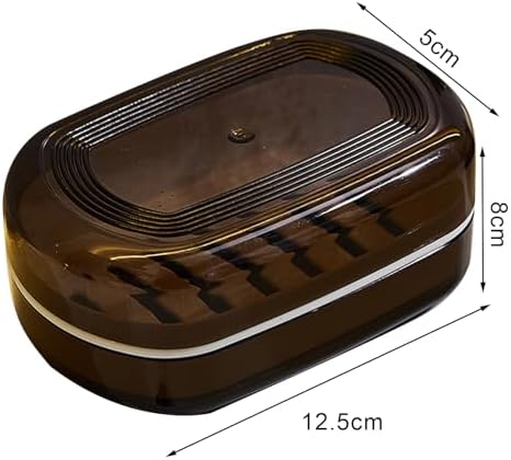 leasote Portable Soap Organizer with Drainage and Lid