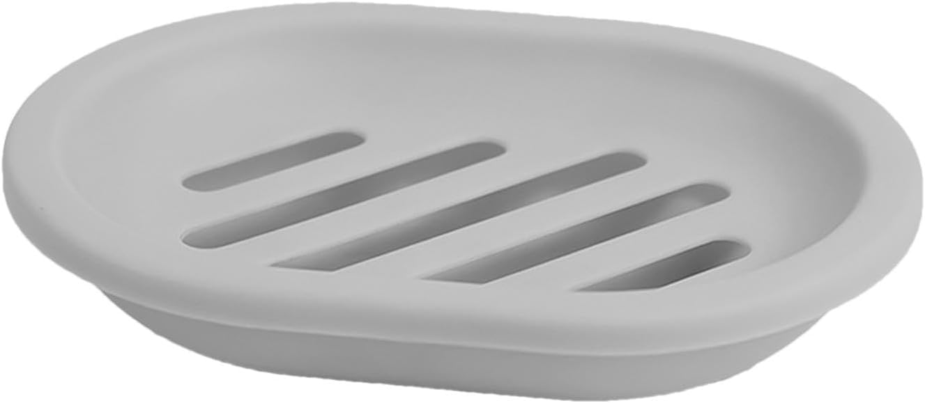 Sturdy Soap Holder with Drain 52x398x1 Inch Gray