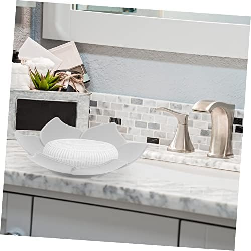 ULTECHNOVO Flower Shape Soap Dish Holder 2Pcs