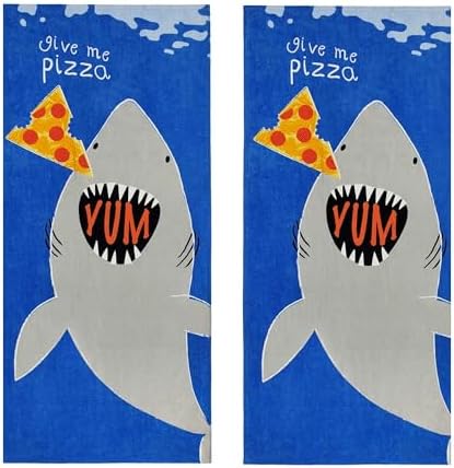Ben Kaufman Printed Beach Towel Set - Shark Bite Pack of 2