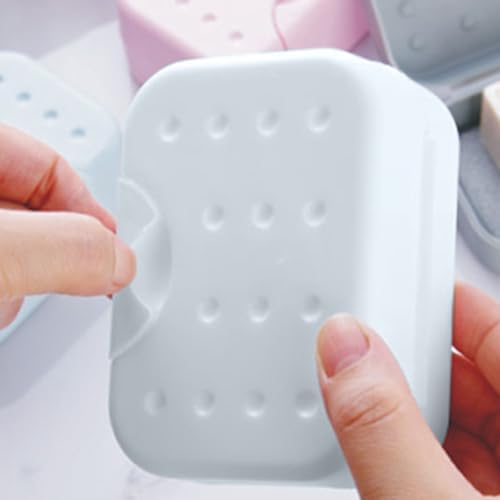 Leakproof Travel Soap Case with Drainage and Lid