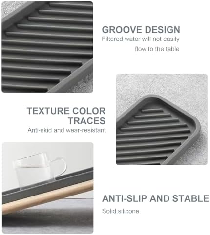 2 Pack Silicone Soap Dish Multipurpose Sink Organizer
