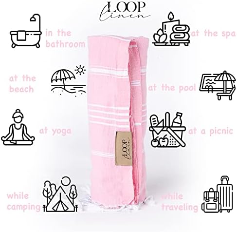 Loop Linen Turkish Beach Towel 37x71