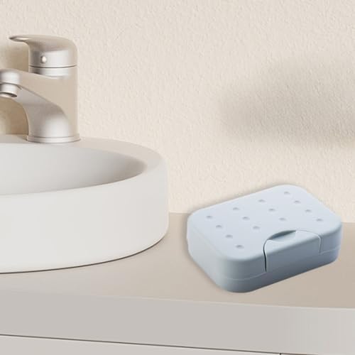 Leakproof Travel Soap Case with Drainage and Lid