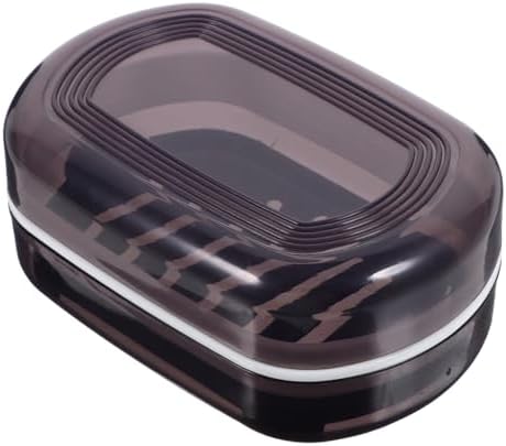 STOBAZA Leakproof Travel Soap Dish with Lid for Camping and Bathroom