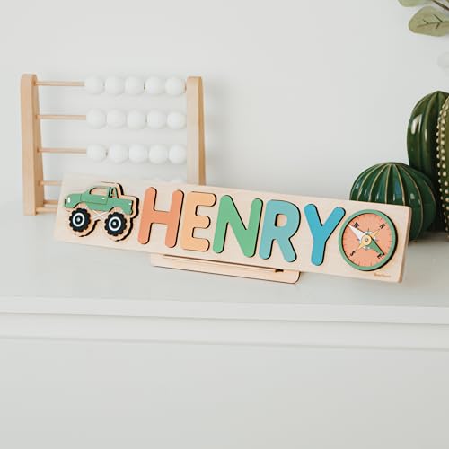 Personalized Wooden Name Puzzle with Rainbow Colors