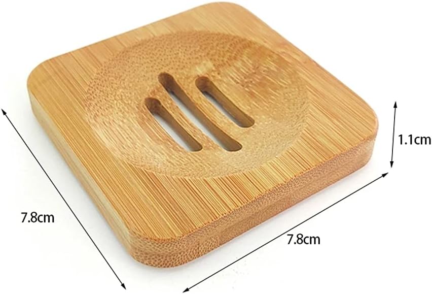 HUKK Bamboo Soap Dish with Drainage and Style