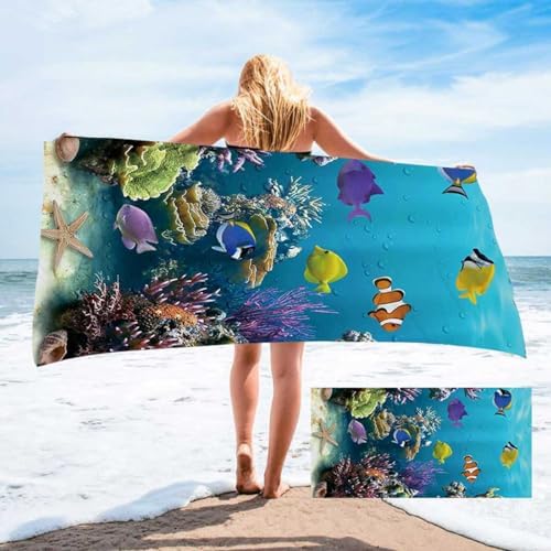 XGDesign Personalized Beach Towel with Photo for Kids Adults