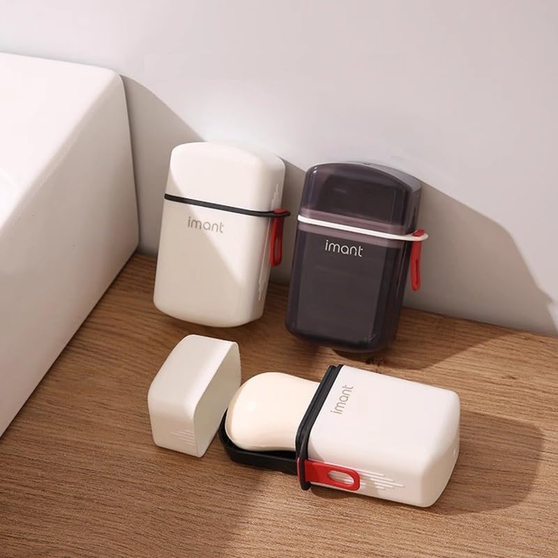 Travel Soap Box Holder with Leakproof Cover 1