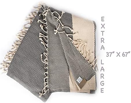 Loop Linen Cotton Beach Towel - Super Gift Multi-Purpose Large Size
