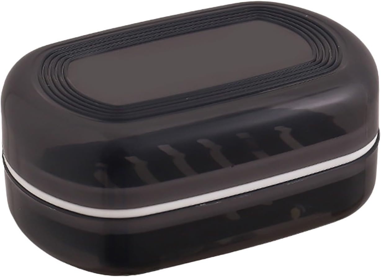 1PC Leakproof Soap Holder for Travel Portable with Lid and Drainage