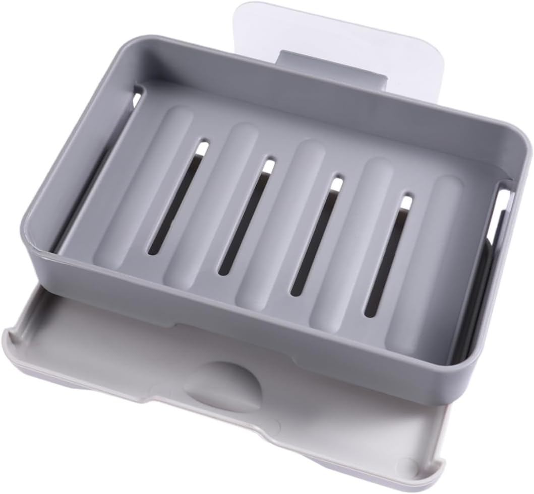 Wall-Mounted Soap Holder Dark Grey Single Layer