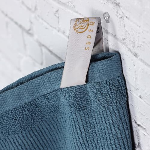 Superior Roma Cotton 6-Piece Towel Set Denim Blue
