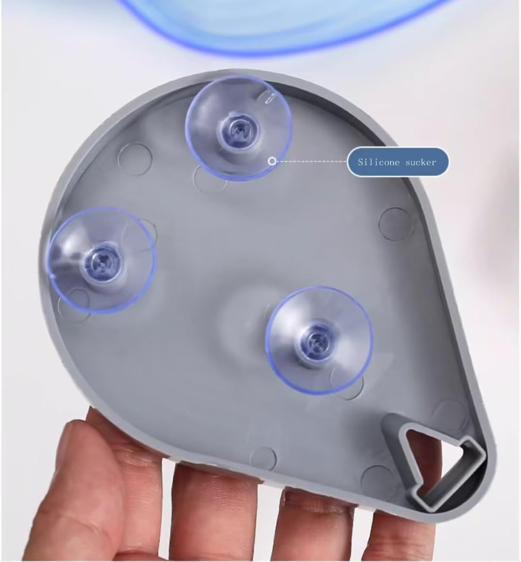 FABEILAI Leaf Shape Soap Holder with Suction Cup Self Draining and Easy Clean