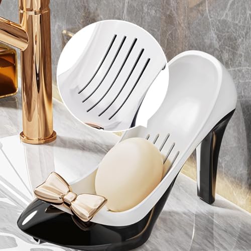 Creative High Heels Soap Box - Self Draining Black