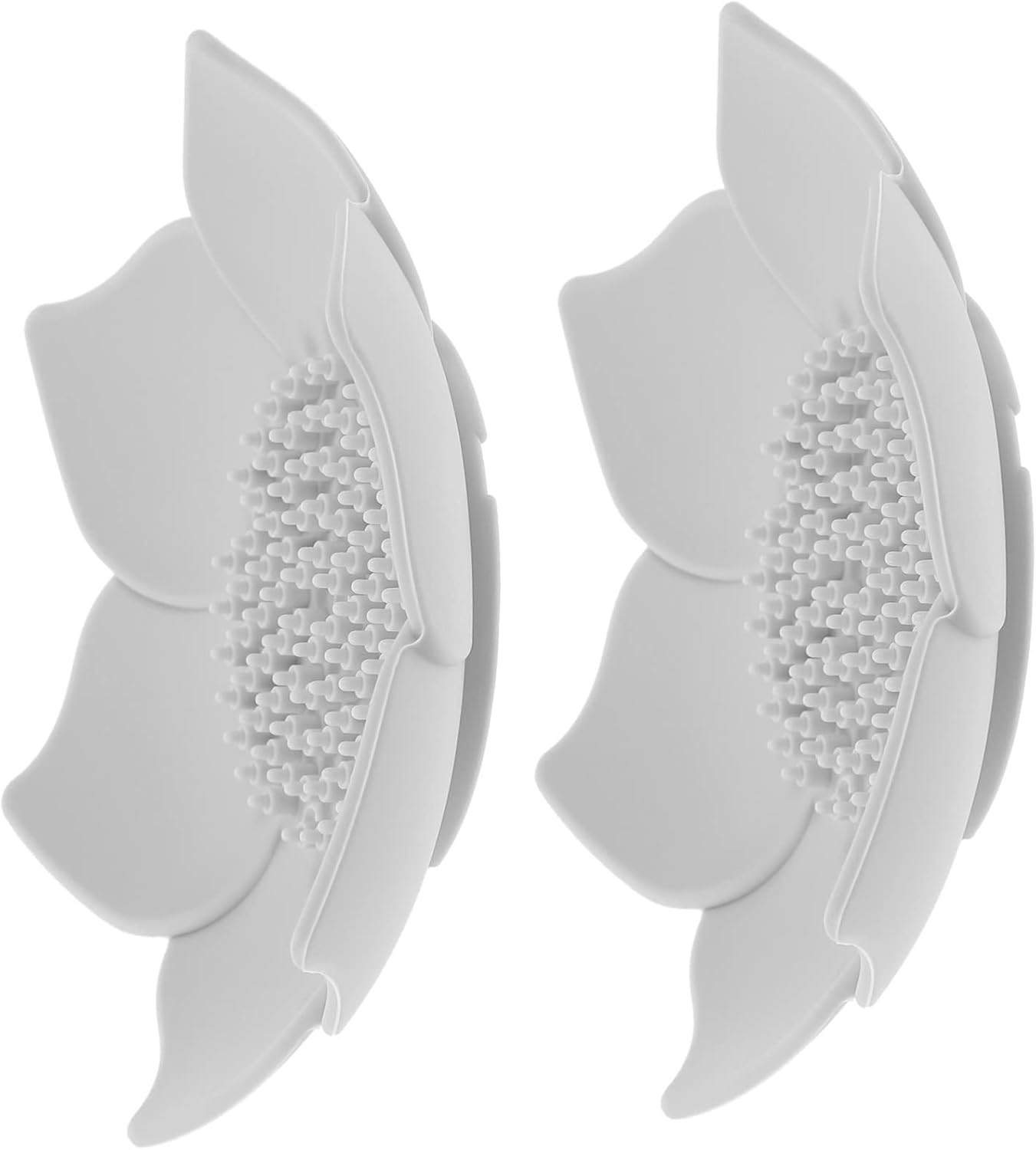 ULTECHNOVO Flower Shape Soap Dish Holder 2Pcs