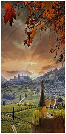Large Microfiber Beach Towel with Italy Chianti Design