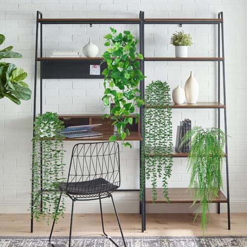 Dremisland 4 Pack Artificial Hanging Plants with Pots
