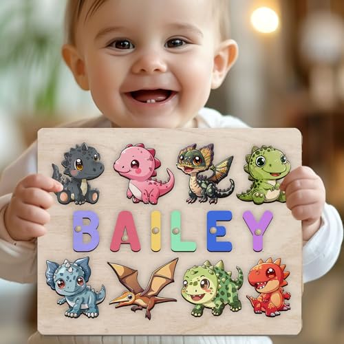 Personalized Wooden Name Puzzle Montessori Toy