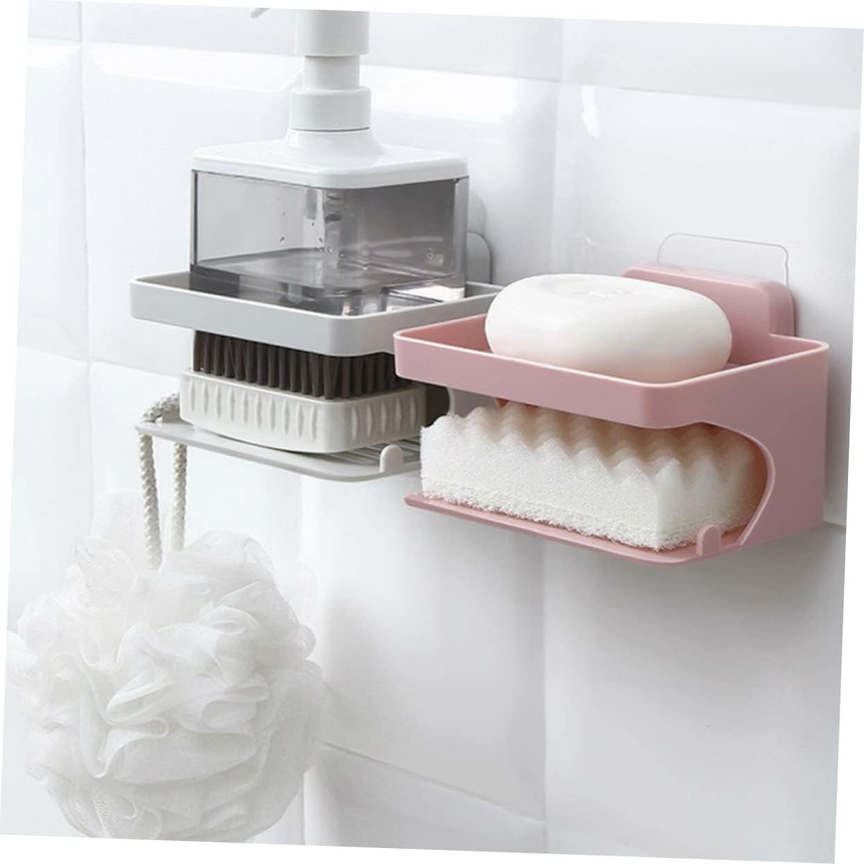 Double Layer Soap Dish Holder for Bathroom and Kitchen 1